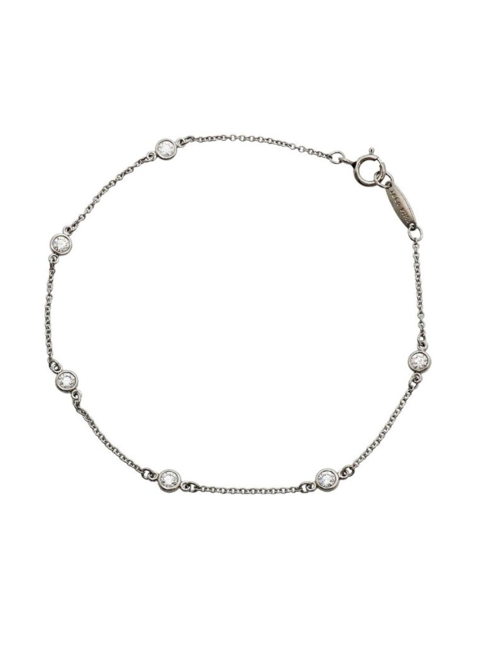 Tiffany & Co Bracelet by the Yard Platinum Diamond